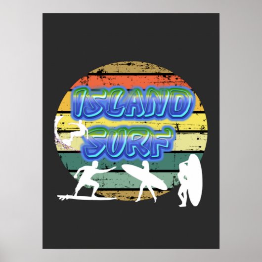 Eilandsurfers Poster (Voorkant)