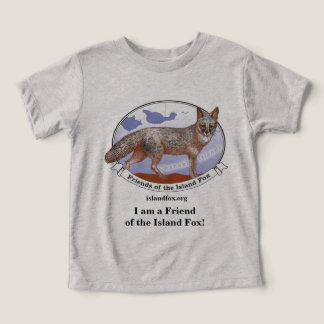 Eilandvos Peuter T-shirt Grijs Vervagende Logo