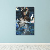 Eilandvrouw Canvasprint Canvas Afdruk (Insitu (Houten vloer))