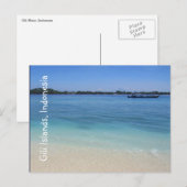 eilandwateren van gili briefkaart (Voorkant / Achterkant)