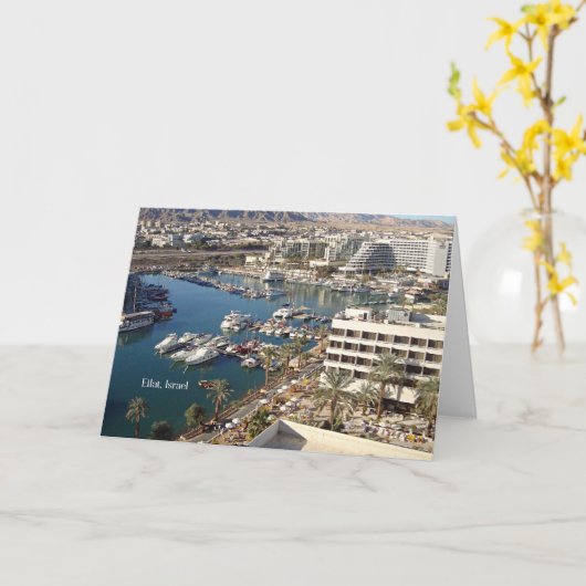 Eilat, Israël Kaart (Gele Bloem)