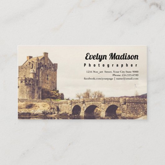 Eilean Donan Castle D45 Visitekaartje (Achterkant)