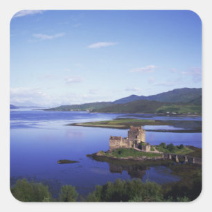 Eilean Donan Castle, Dornie, Highlands Vierkante Sticker