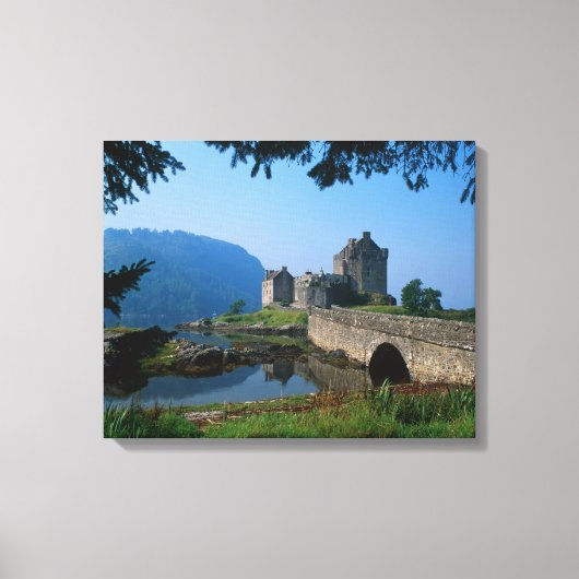 Eilean Donan Castle, Highlands, Schotland 2 Canvas Afdruk (Voorkant)