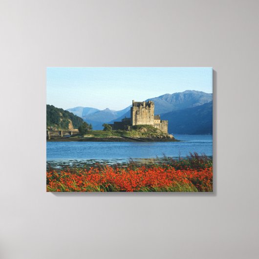 Eilean Donan Castle, Highlands, Schotland 3 Canvas Afdruk (Voorkant)