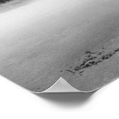 Eilean Donan Castle in Scotland (Zwart-wit) Poster (Hoek)