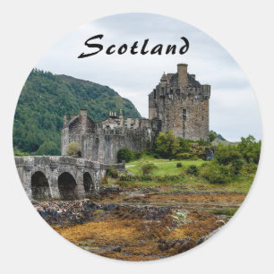 Eilean Donan Castle, Loch Duich - Schotland, Veren Ronde Sticker