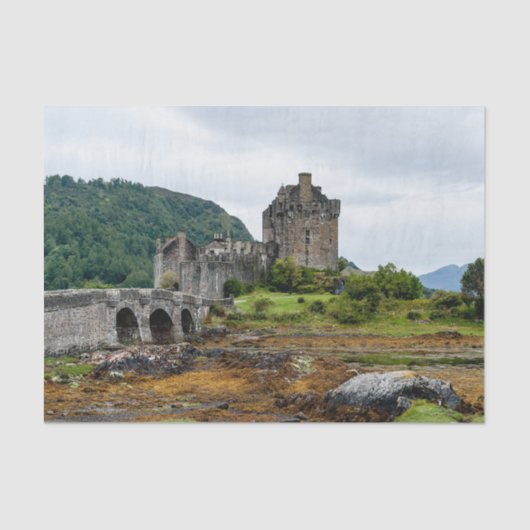 Eilean Donan Castle, Loch Duich - Schotland, Veren Tissuepapier (Voorkant)