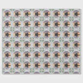 Eilean Donan Castle MacKenzie, MacRae Clans Xmas Cadeaupapier (Vlak)