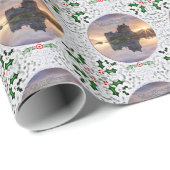 Eilean Donan Castle MacKenzie, MacRae Clans Xmas Cadeaupapier (Rol Hoek)