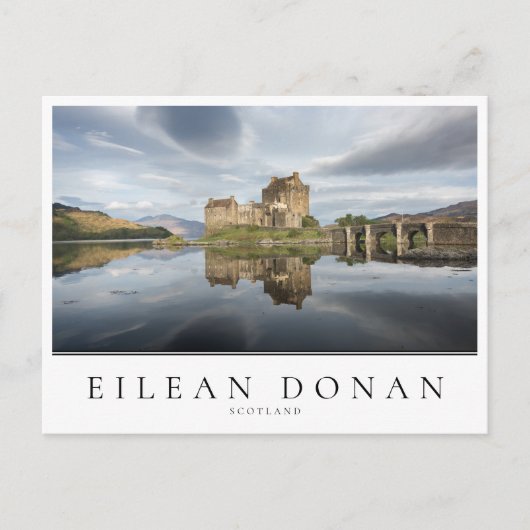 Eilean Donan Castle met reflectie in Schotland Briefkaart (Voorkant)