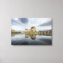 Eilean Donan Castle met reflectie in Schotland Canvas Afdruk