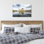 Eilean Donan Castle met reflectie in Schotland Canvas Afdruk (Insitu (Slaapkamer))