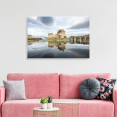 Eilean Donan Castle met reflectie in Schotland Canvas Afdruk (Insitu (Woonkamer))