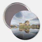 Eilean Donan Castle met reflectie in Schotland Magneet (Voorkant / Achterkant)