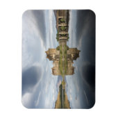 Eilean Donan Castle met reflectie in Schotland Magneet (Verticaal)