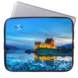 Eilean Donan Castle Neopree-laptophoes, 15 inch Laptop Sleeve