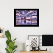 Eilean Donan Castle op Sunset (Bordant) Poster (Thuiskantoor)