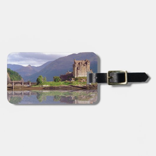Eilean Donan castle reflectie Bagagelabel (Voorkant horizontaal)