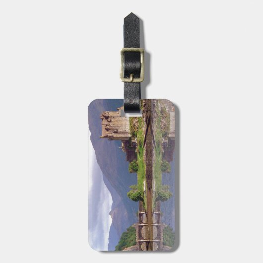 Eilean Donan castle reflectie Bagagelabel (Voorkant verticaal)