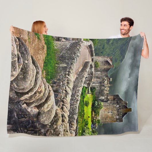 Eilean Donan Castle, Schotland Acrylkunst Fleece Deken (In situ)