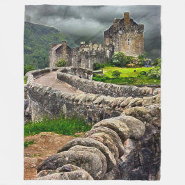 Eilean Donan Castle, Schotland Acrylkunst Fleece Deken