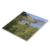 Eilean Donan Castle, Schotland. De beroemde Eilean Tegeltje (Zijkant)