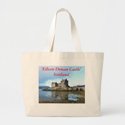 "Eilean Donan Castle" — Schotland Grote Tote Bag (Voorkant)
