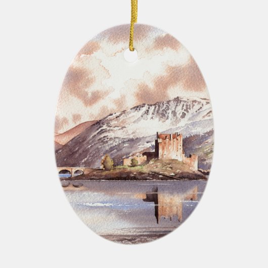 "Eilean Donan Castle" Schotland Keramisch Ornament (Voorkant)