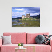 Eilean Donan Castle Scotland Canvas Afdruk (Insitu (Woonkamer))