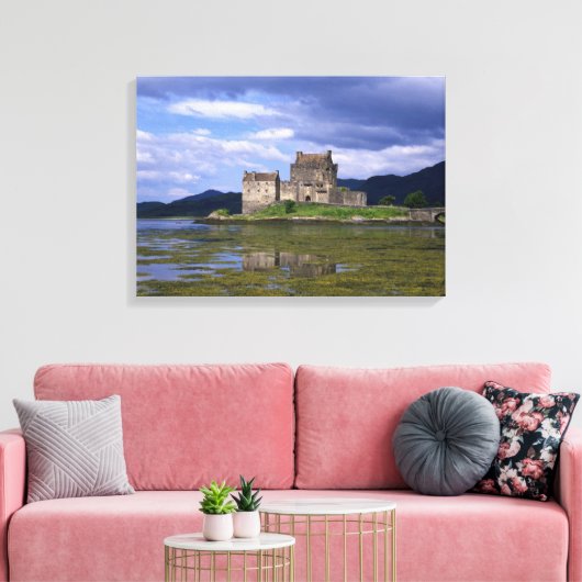 Eilean Donan Castle Scotland Canvas Afdruk (Insitu (Woonkamer))