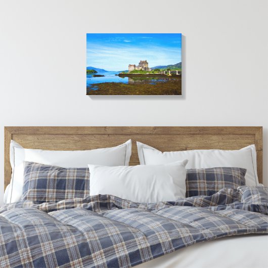 Eilean Donan Castle, Scotland Canvas print (Insitu (Slaapkamer))