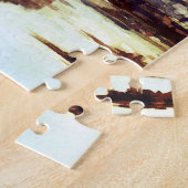 Eilean Donan Castle Scotland Waterverf Painting Legpuzzel (Zijkant)