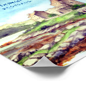 Eilean Donan Castle Scotland Waterverf Painting Poster (Hoek)