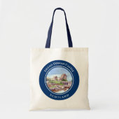 Eilean Donan Castle Scotland Waterverf Painting Tote Bag (Voorkant)