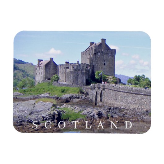 Eilean Donan Castle uitzicht fridge magnet Magneet (Horizontaal)