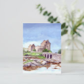 Eilean Donan Castle Waterverf Painting Briefkaart (Staand voorkant)