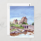 Eilean Donan Castle Waterverf Painting Briefkaart (Voorkant / Achterkant)