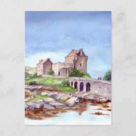 Eilean Donan Castle Waterverf Painting Briefkaart