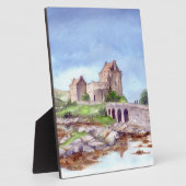 Eilean Donan Castle Waterverf Painting Fotoplaat (Zijkant)