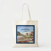 Eilean Donan Castle Waterverf Painting Tote Bag (Voorkant)
