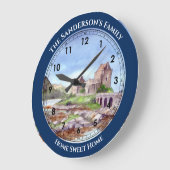 Eilean Donan Castle Waterverf schildert grote staa Grote Klok (Hoek)