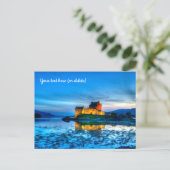 Eilean Donan Kasteel, Schotland Ansichtkaart Briefkaart (Staand voorkant)
