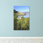 Eilean Donan Kasteel, Schotland. Het beroemde Eile Canvas Afdruk (Insitu (Houten vloer))