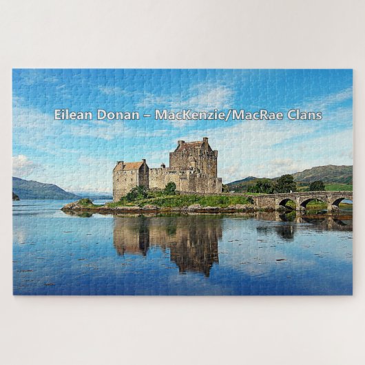 Eilean Donan - MacKenzie/MacRae Legpuzzel (Horizontaal)