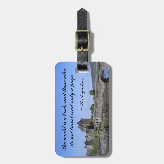 Eilean Donan Scottish Castle Bagagelabel (Voorkant verticaal)