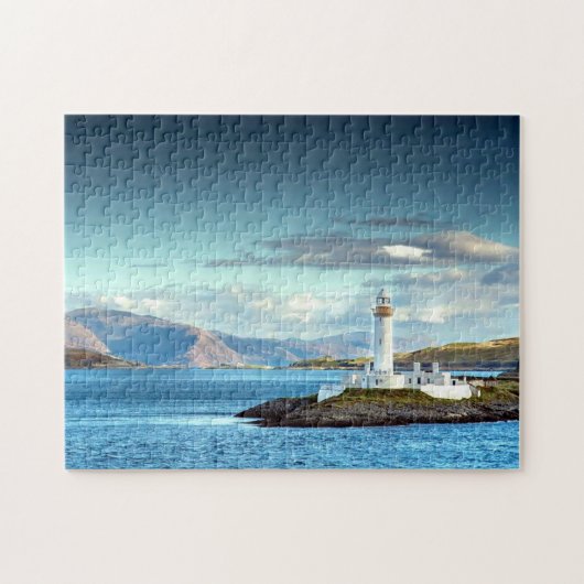 Eilean Musdile Lighthouse Scotland Schilderachtig Legpuzzel (Horizontaal)