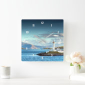 Eilean Musdile Lighthouse Scotland Schilderachtig  Vierkante Klok (Huis)