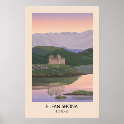 Eilean Shona Schotland Reisposter Poster (Voorkant)