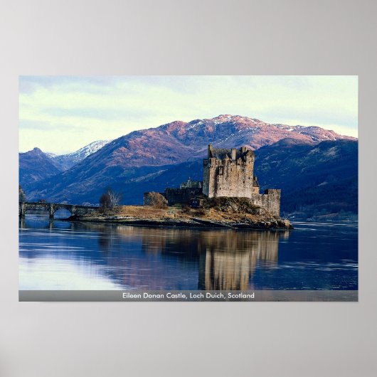 Eileen Donan Castle, Loch Duich, Schotland Poster (Voorkant)